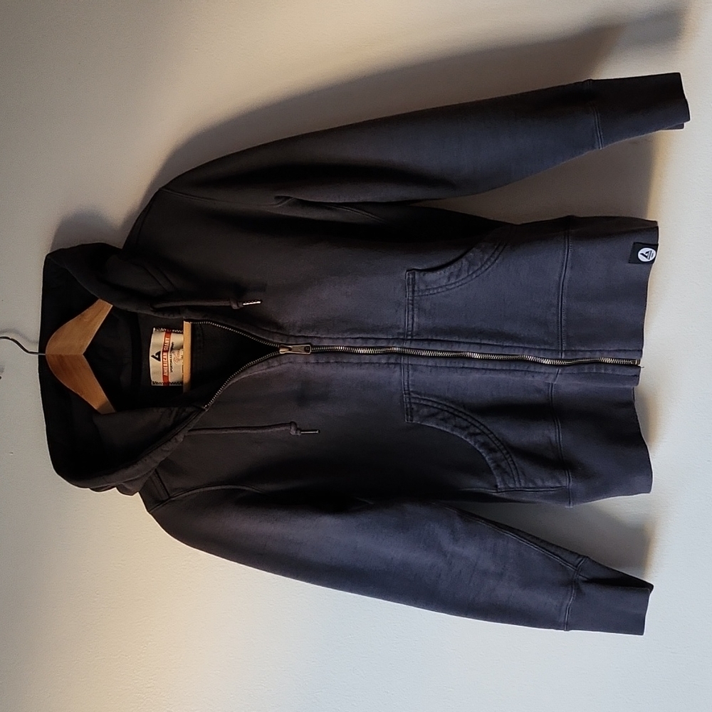 American Giant Hooded Sweatshirt, Navy, Women's Medium